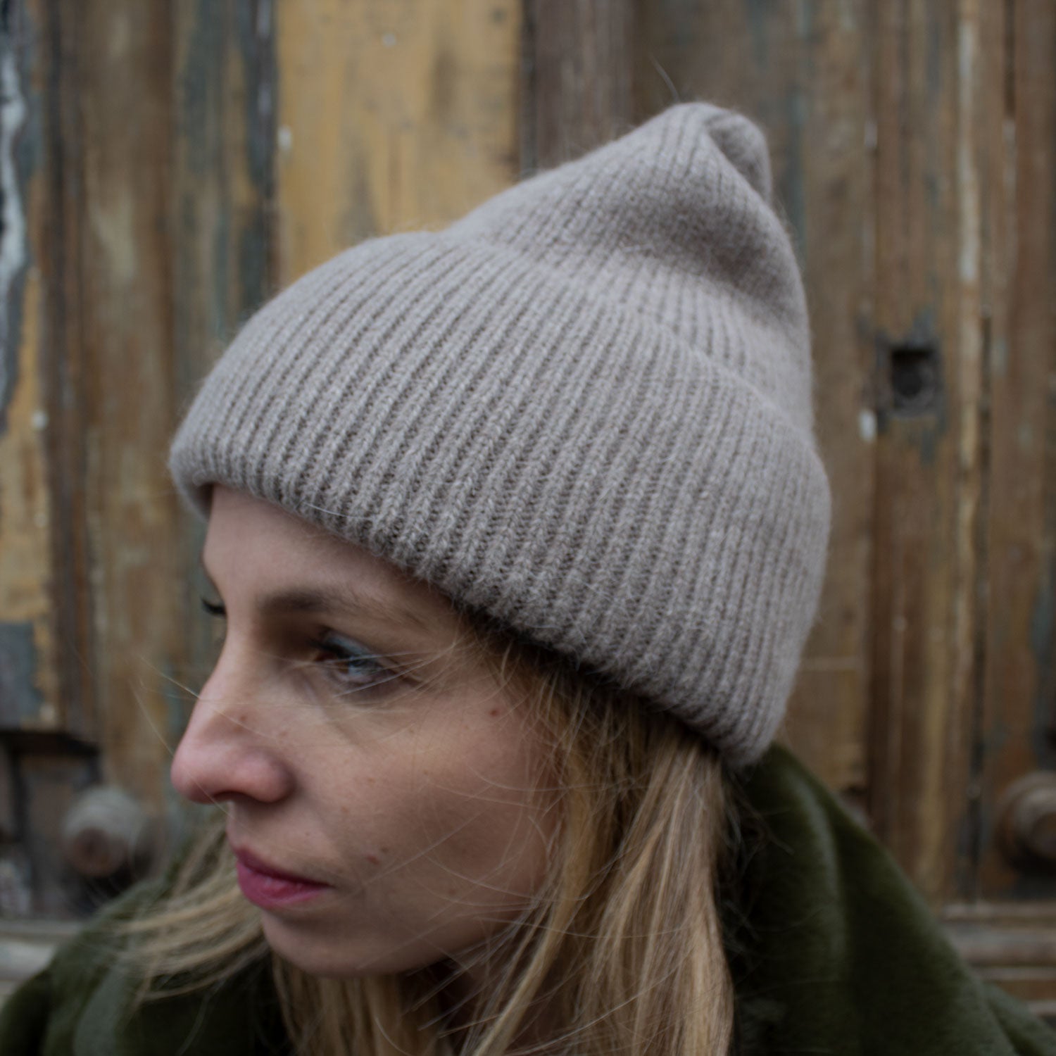 Bonnet Billie - Bonnet Angora taupe